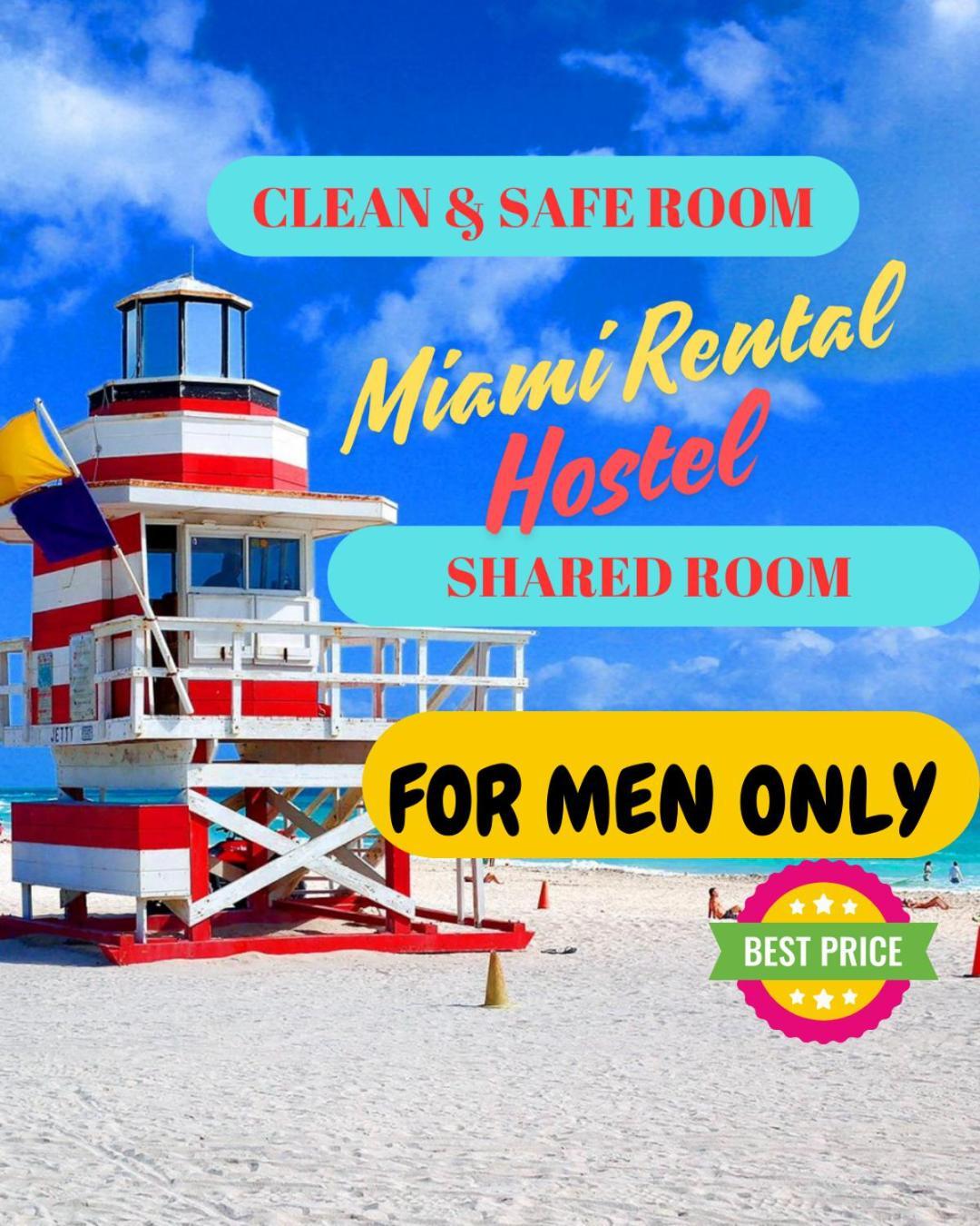 103 Miami Shared Rooms For Men Central Comfortable, Affordable Ngoại thất bức ảnh